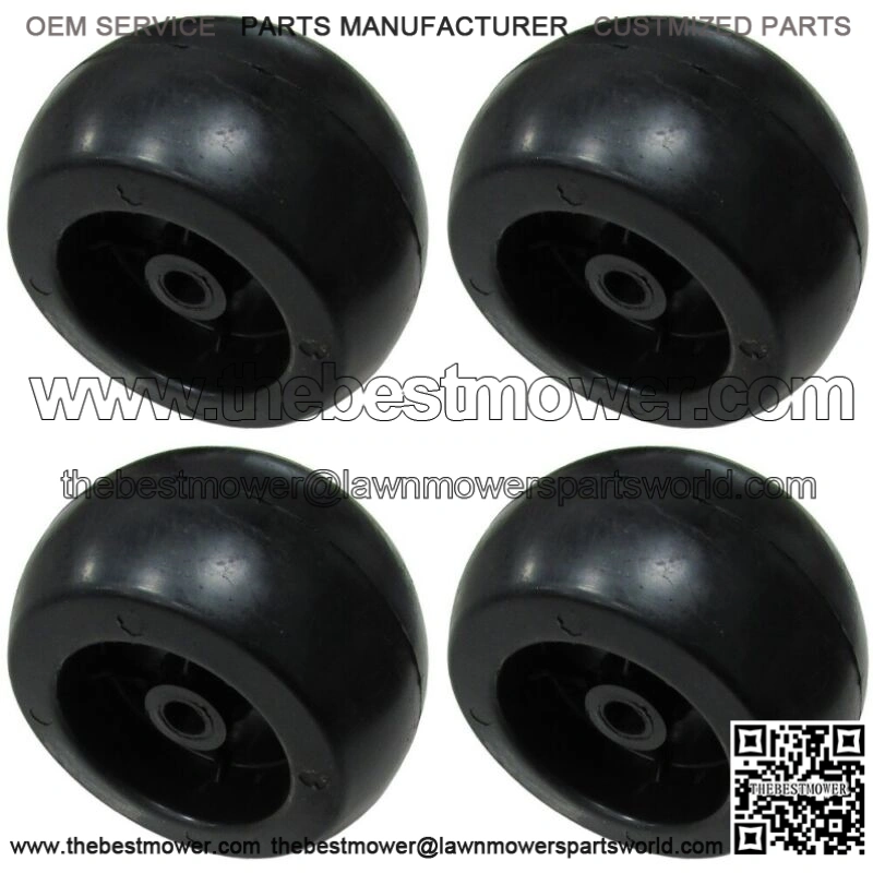 4 Heavy-Duty Plastic Deck Wheel Fits Cub Cadet 753-04856A RZT50 RZT42