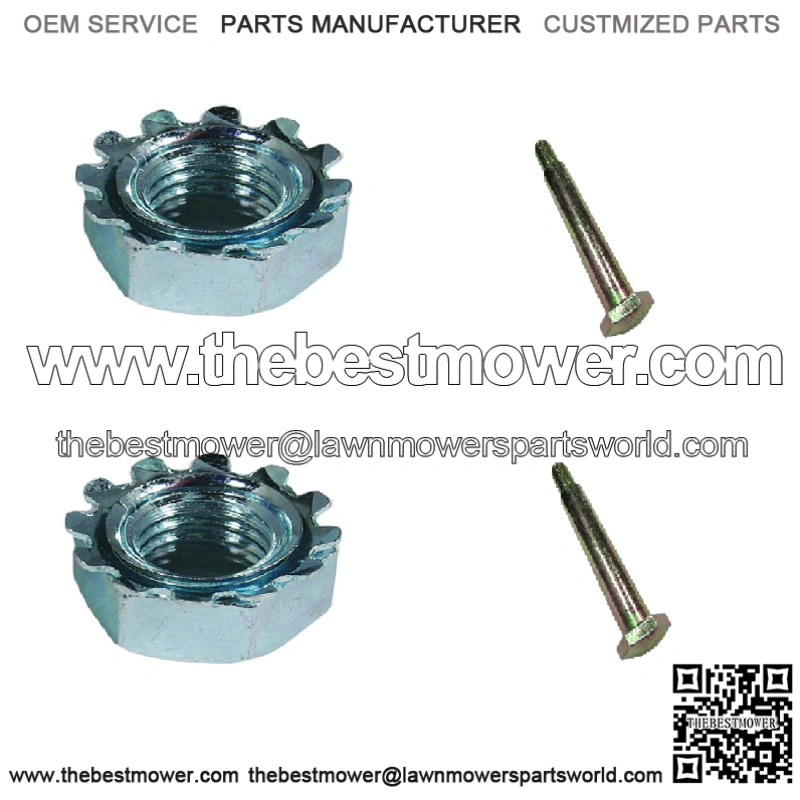 938-3056 738-3056 184219 Two Deck Wheel Bolts with Lock Nuts Fits Cub Cadet