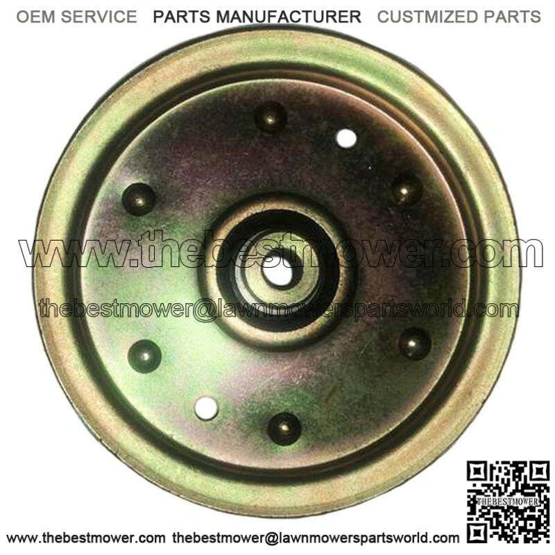 Zinc Coated Metal Flat Idler Pulley Fits Cub Cadet GT2544 LTX1040 CC760ES RZT54