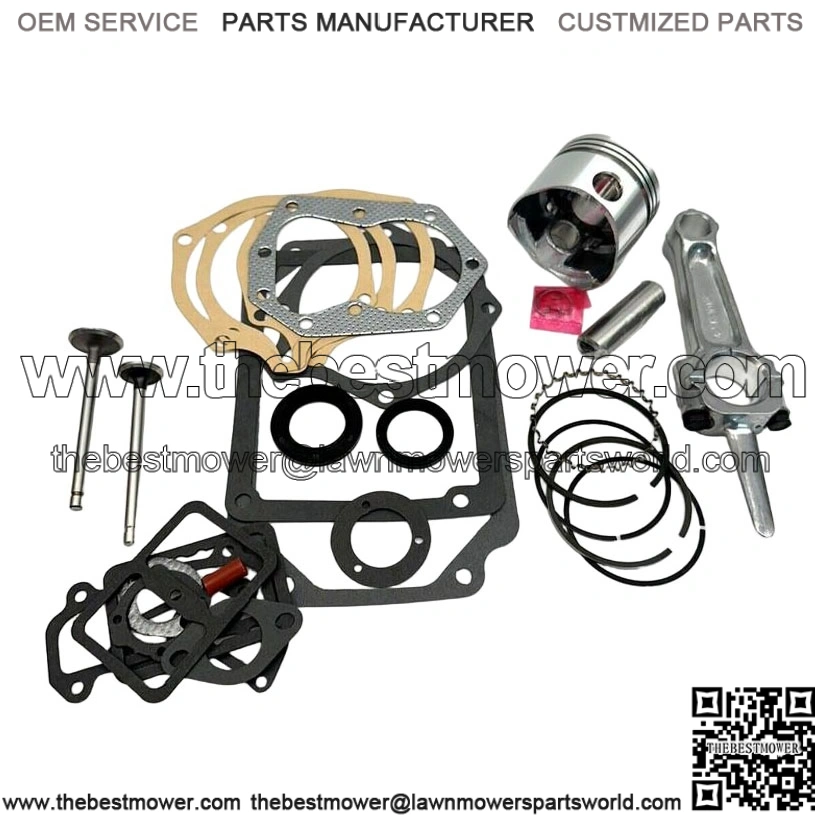 Master Rebuild Kit For 12HP Kohler K301 With Standard Piston And Rod And Valves