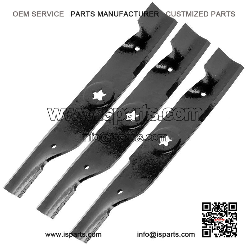 16-3/4" 5-Point Star Notched High-Lift Blade ÿ Fits 48" Deck Husqvarna & Poulan