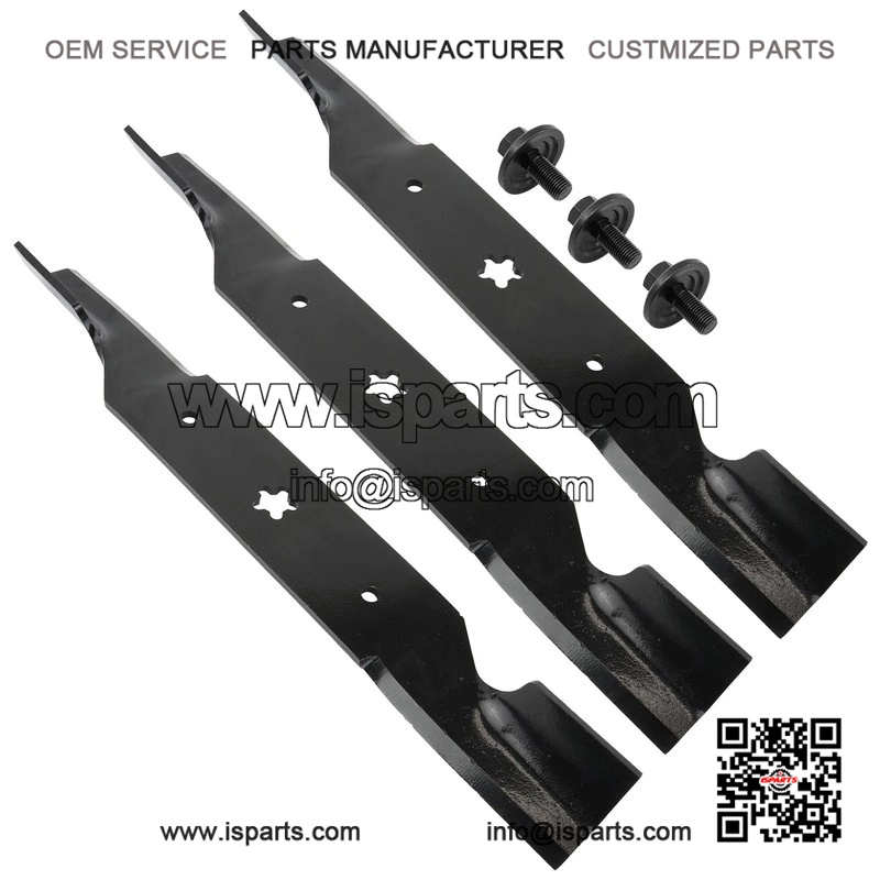 187254 187256 54-Inch Deck Blades Kit with Bolts for Craftsman Poulan Ayp/Electrolux