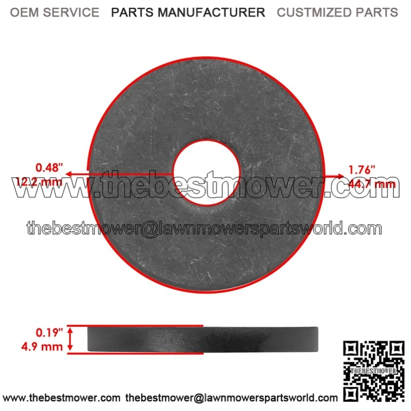 John Deere M12x1.75 LX289 2038R 19M7872 Deck Blade Bolt & Washer - Image 3