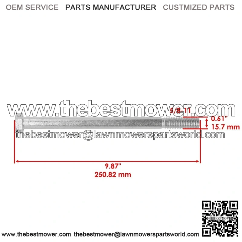 Scag SCZ61V-36BV SCZ61V-850FX Cheetah 61" 3x Spindle Blade Bolt - Image 2