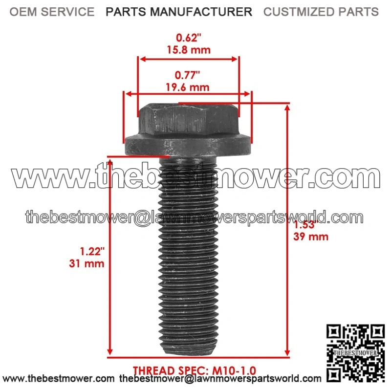 John Deere M143695 M121152 M122113 M134981 Deck Blade Bolt Washer - Image 2