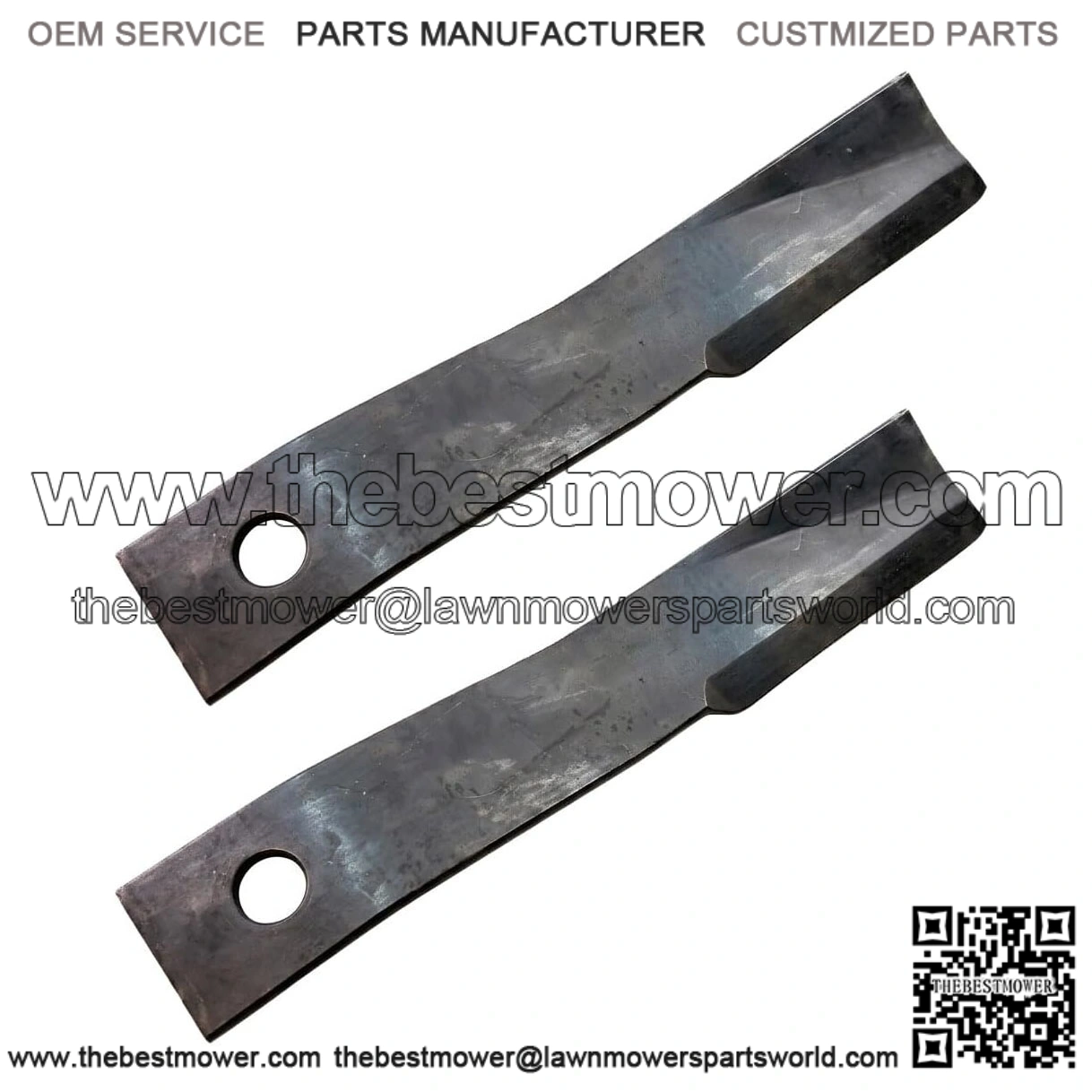 11150 & 11150BH 2-Piece Blade Set ?C Fits Bush Hog Light/Medium Duty Cutters 105, 126, Flex-Wing Heavy Duty 2010, 12010 Series, RB60, and SQ600-3