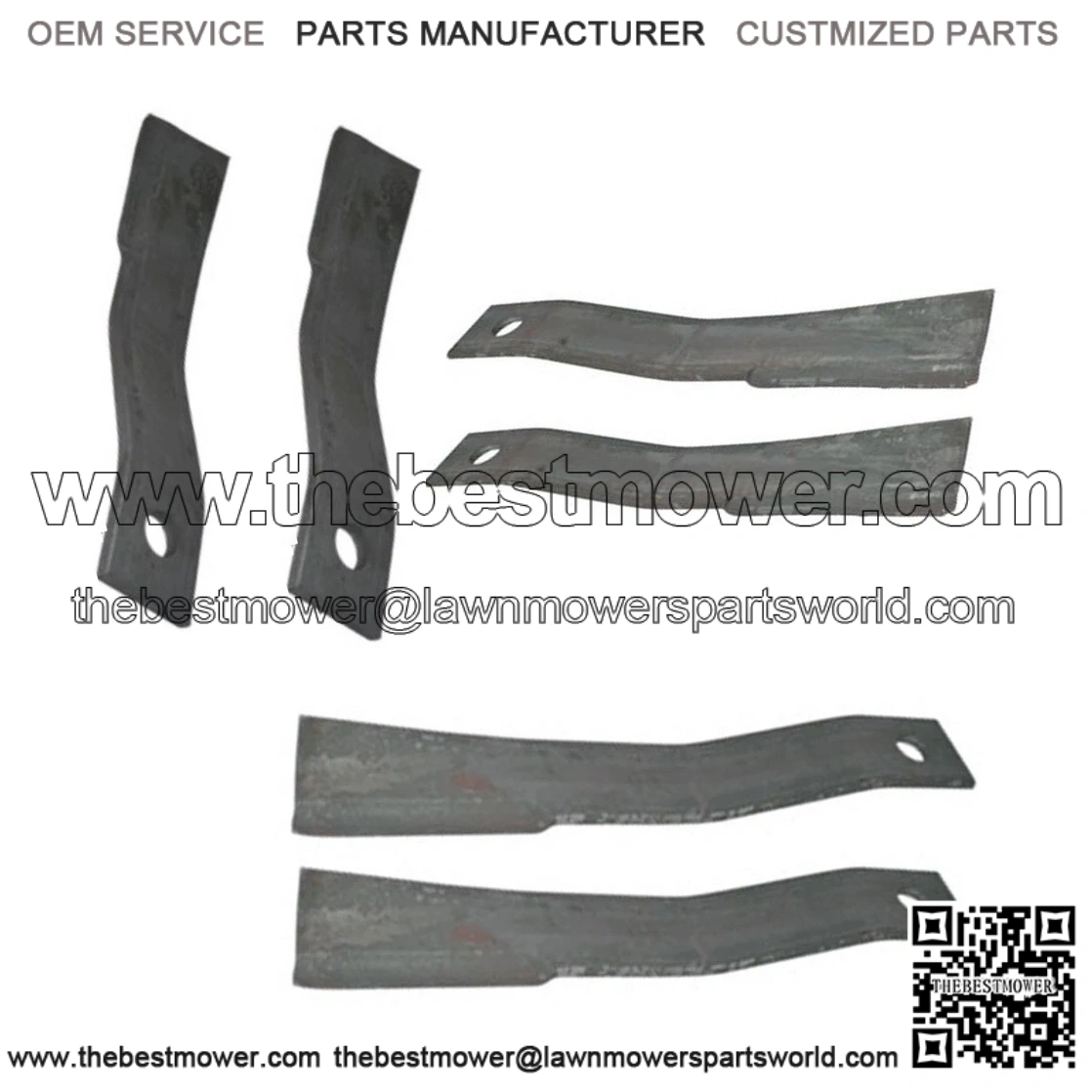 Rotary Cutter Lift Blade Set ?C Compatible with Bush Hog Flex Wing Cutters 7555, 7556BH, and 11150