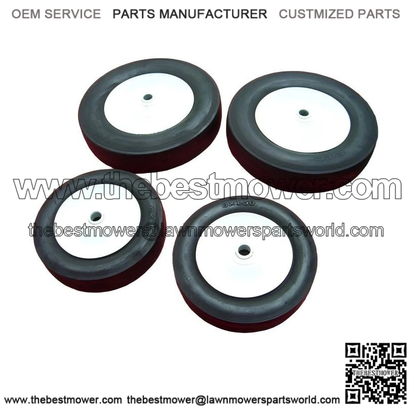 Lawn Boy Steel Ball Bearing Wheels Set ?C Includes 2 x 8" and 2 x 6" - Image 2